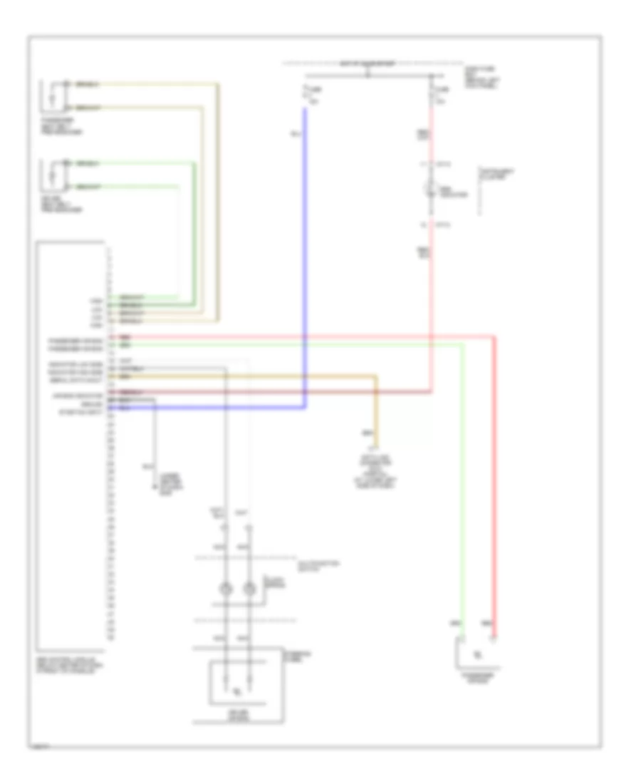 Supplemental Restraint Wiring Diagram for Hyundai Accent GL 2000