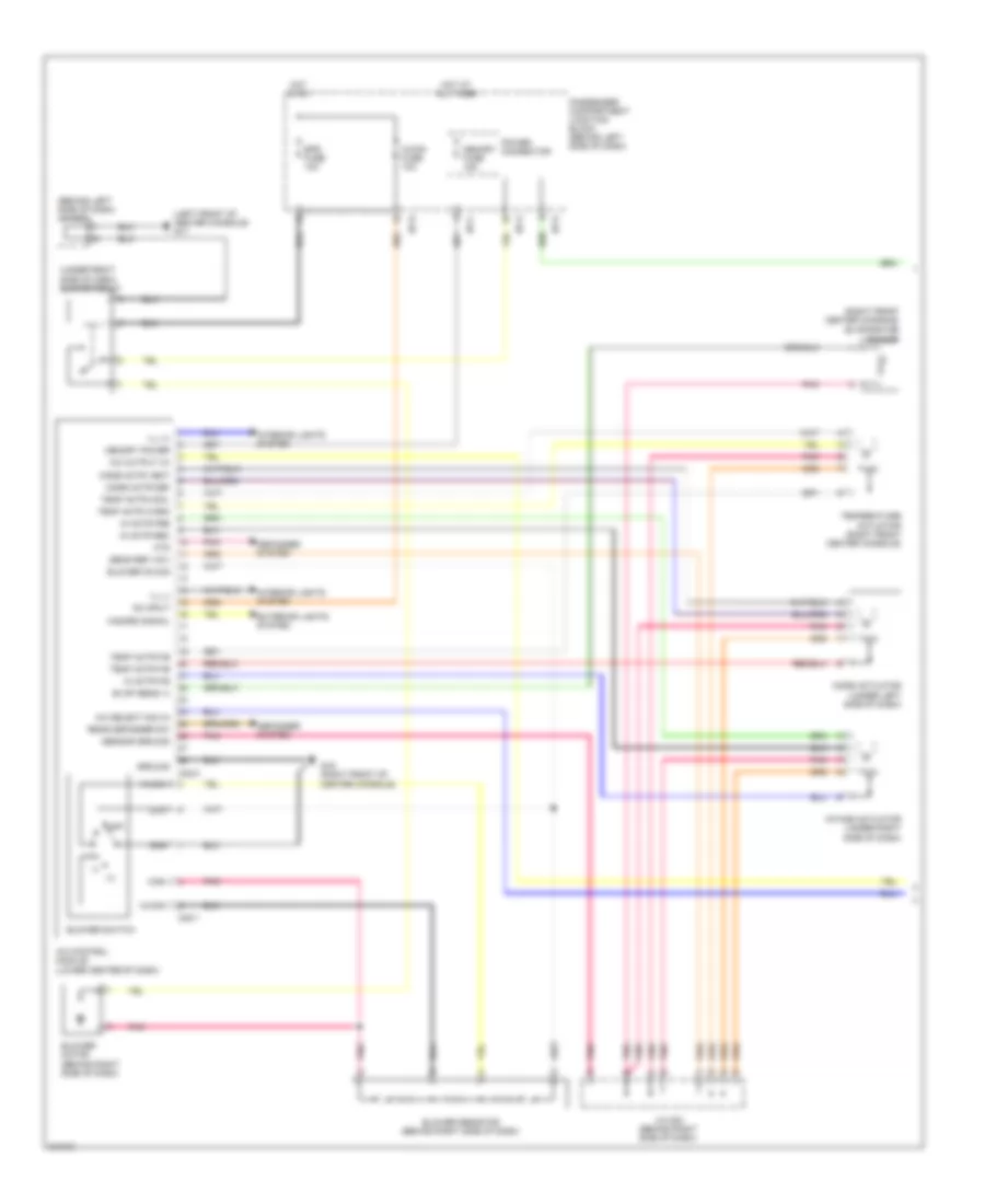 Manual A C Wiring Diagram 1 of 2 for Hyundai Sonata GLS 2009