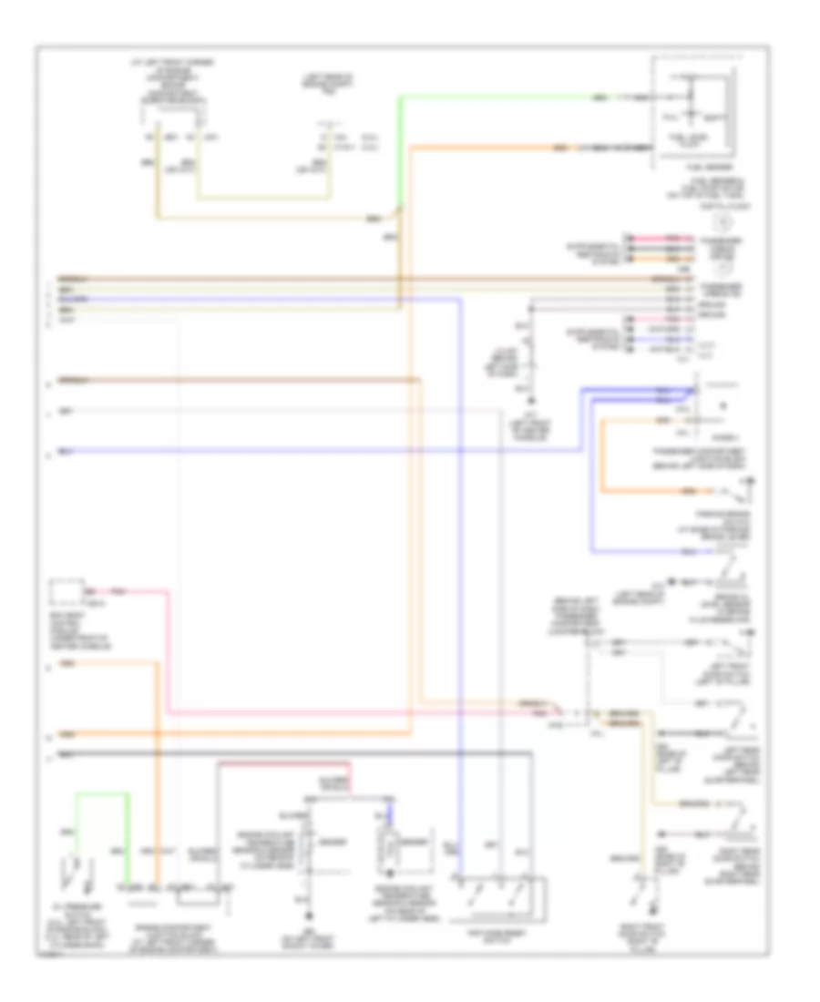 Instrument Cluster Wiring Diagram (2 of 2) for Hyundai Sonata GLS 2009