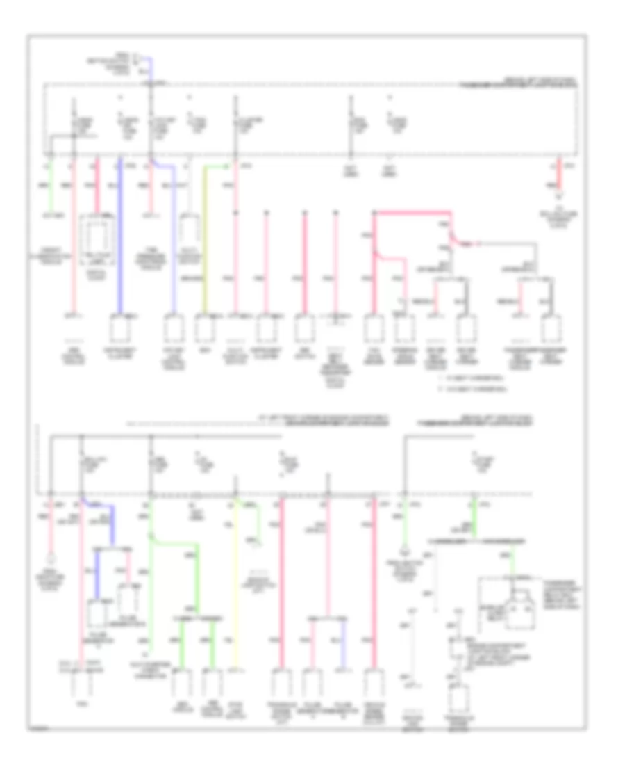 Power Distribution Wiring Diagram (5 of 6) for Hyundai Sonata GLS 2009