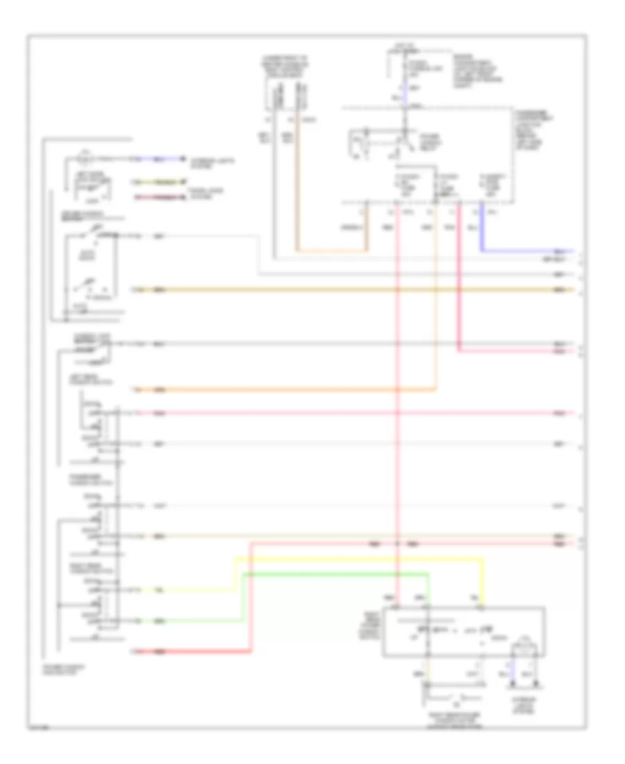 Power Windows Wiring Diagram 1 of 2 for Hyundai Sonata GLS 2009