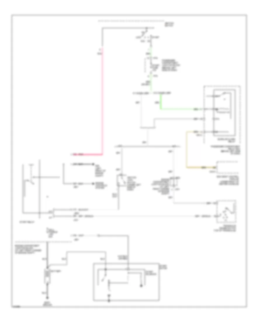 Starting Wiring Diagram for Hyundai Sonata GLS 2009