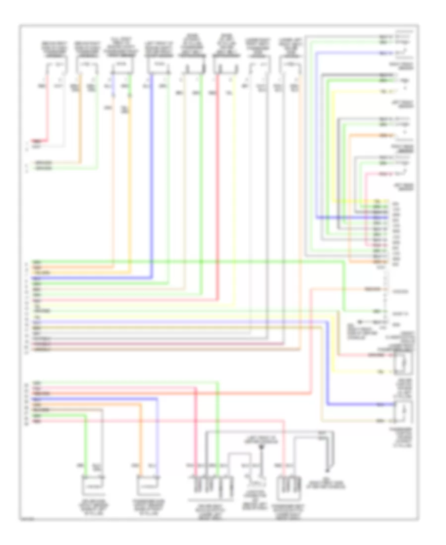 Supplemental Restraints Wiring Diagram (2 of 2) for Hyundai Sonata GLS 2009
