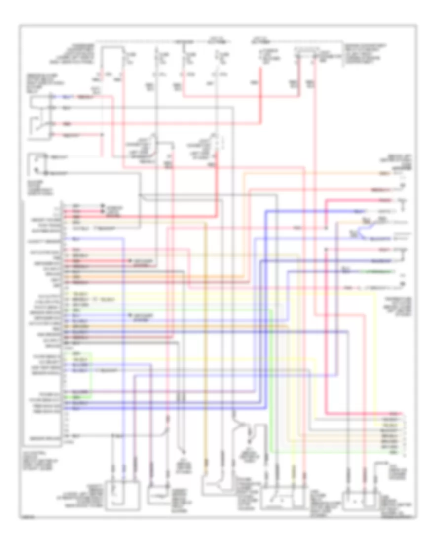 Automatic A C Wiring Diagram 1 of 2 for Hyundai Elantra GT 2006
