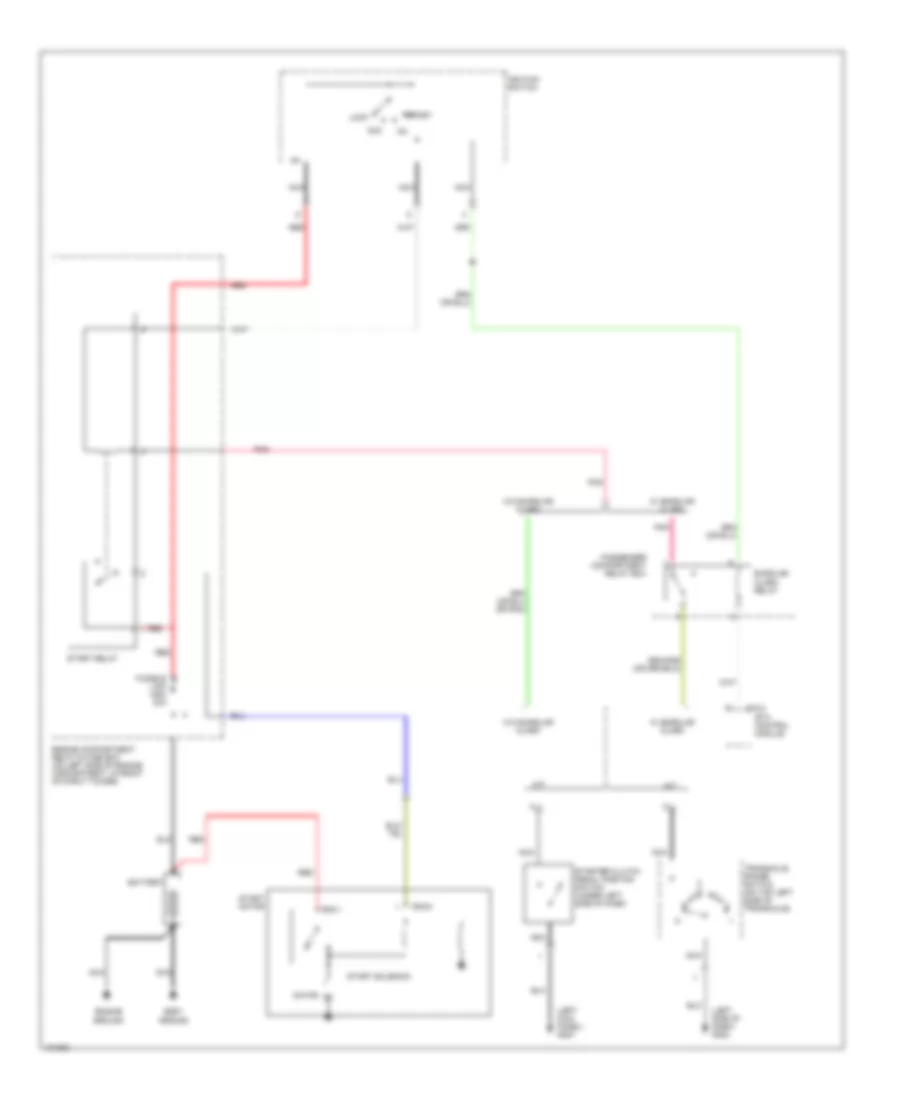 Starting Wiring Diagram for Hyundai Accent GS 2000