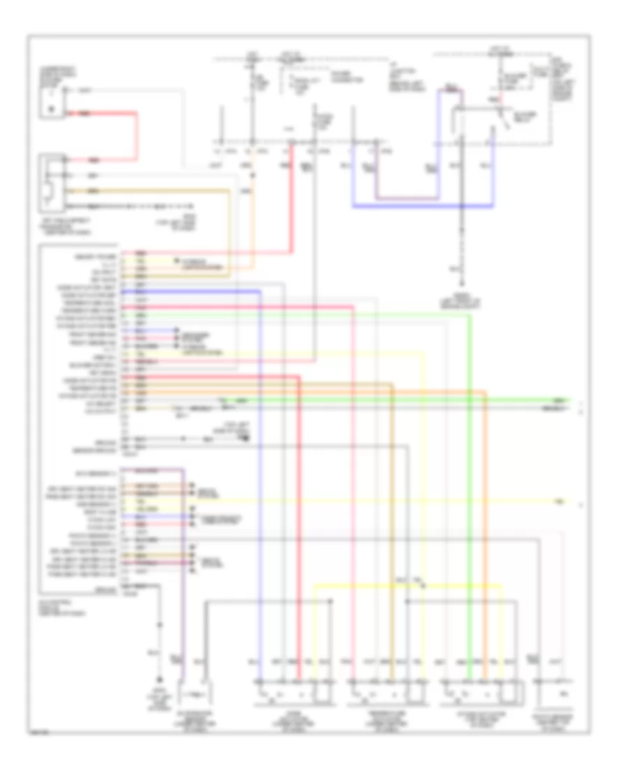 Automatic A C Wiring Diagram 1 of 2 for Hyundai Accent GLS 2012