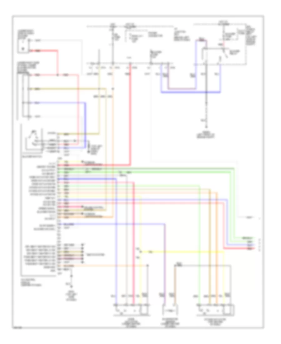 Manual A C Wiring Diagram 1 of 2 for Hyundai Accent GLS 2012