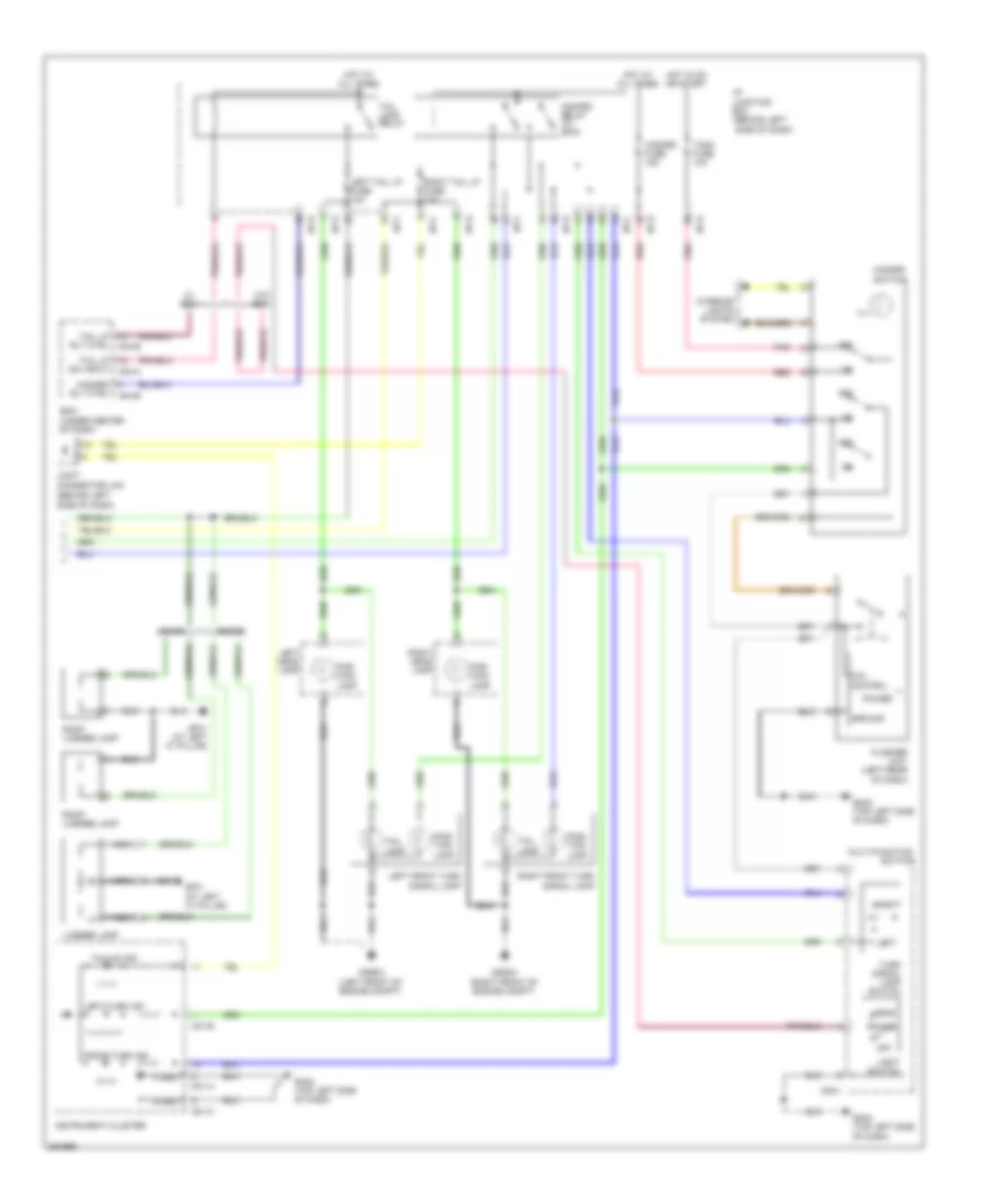 Exterior Lamps Wiring Diagram (2 of 2) for Hyundai Accent GLS 2012