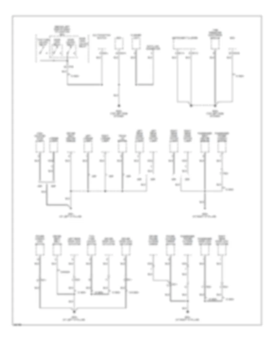 Ground Distribution Wiring Diagram (2 of 4) for Hyundai Accent GLS 2012