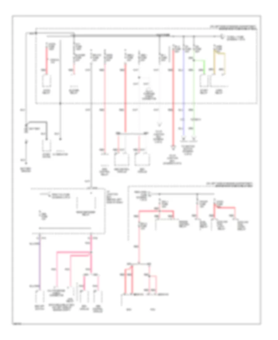 Power Distribution Wiring Diagram 1 of 5 for Hyundai Accent GLS 2012