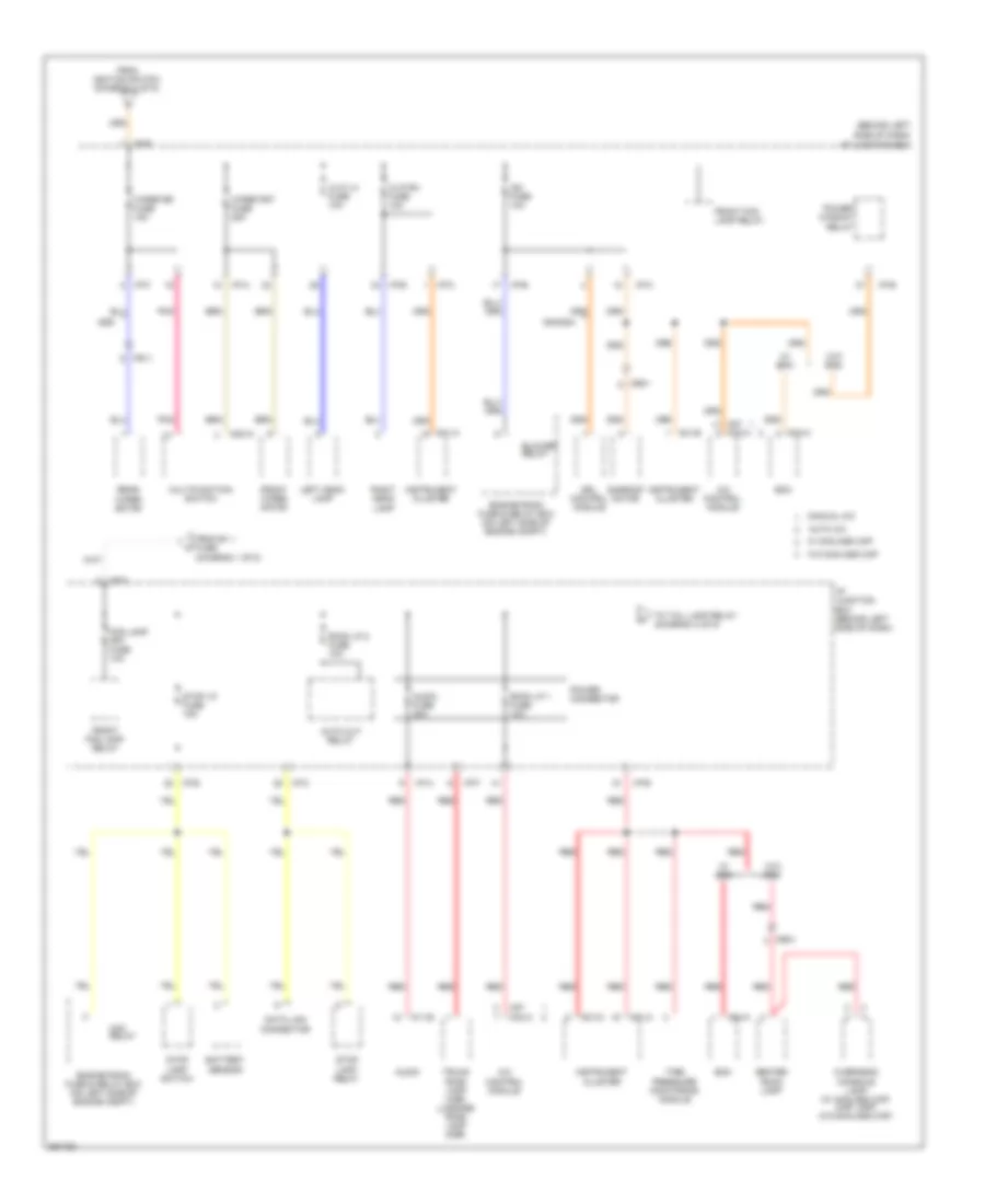 Power Distribution Wiring Diagram (3 of 5) for Hyundai Accent GLS 2012