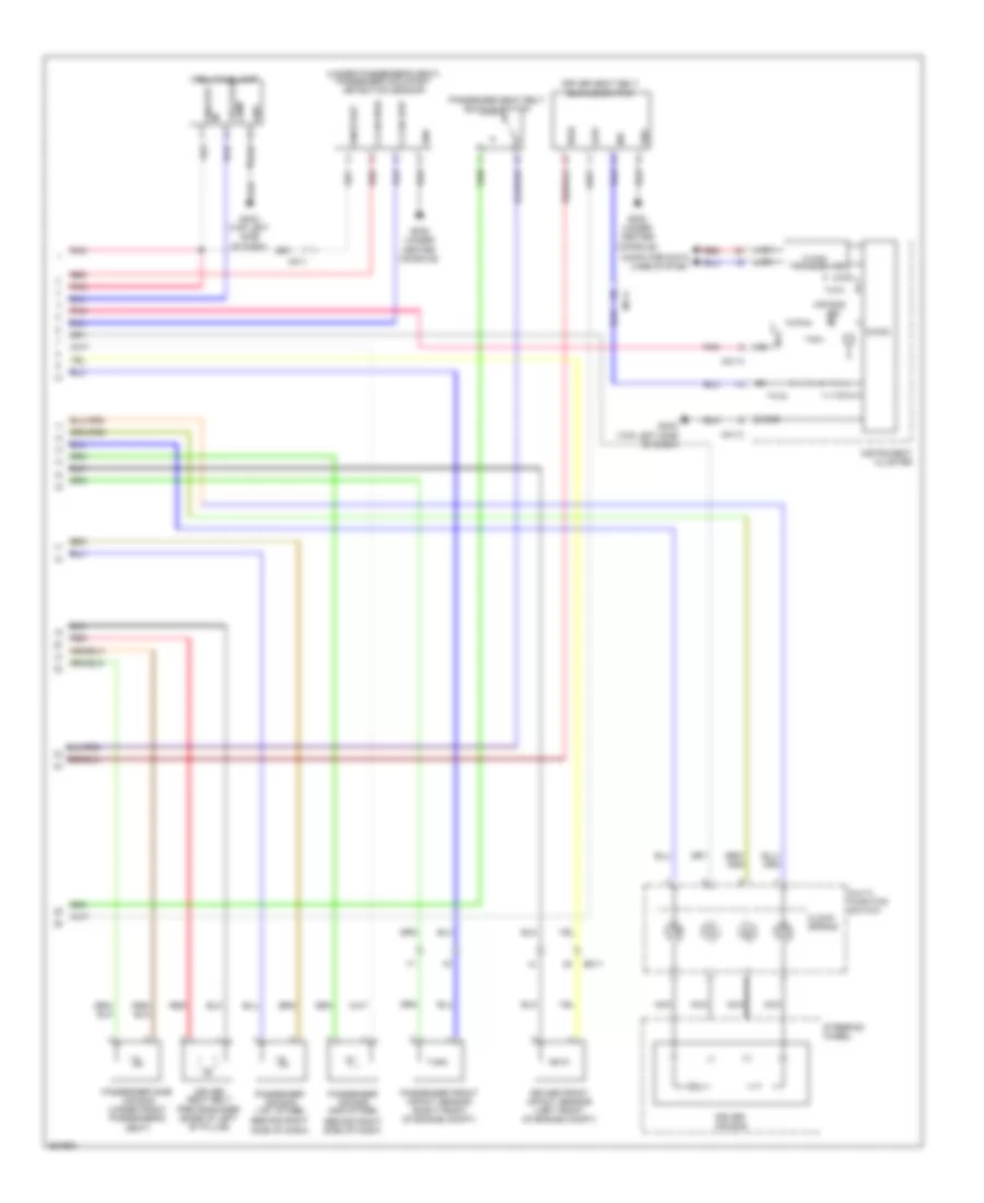Supplemental Restraints Wiring Diagram Advanced 2 of 2 for Hyundai Accent GLS 2012
