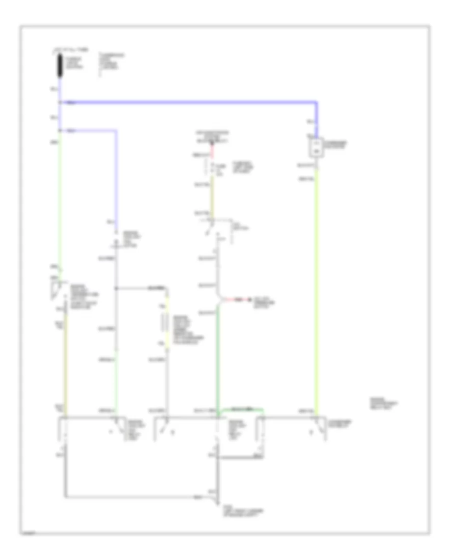 Cooling Fan Wiring Diagram for Hyundai Scoupe LS 1991