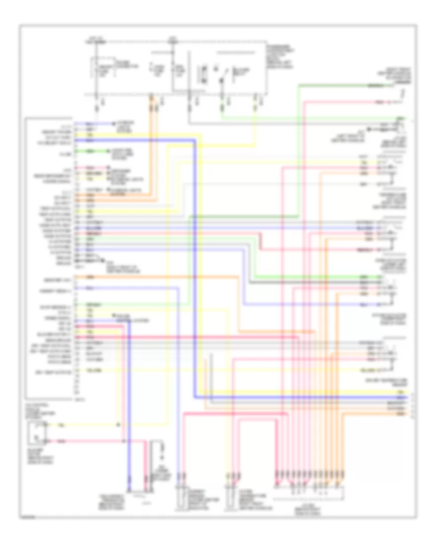 Automatic AC Wiring Diagram (1 of 2) for Hyundai Sonata Limited 2009