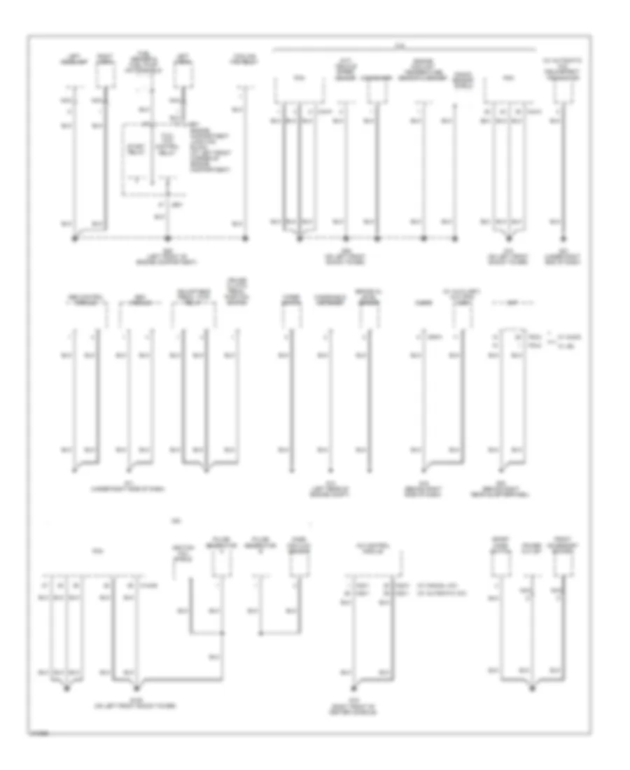 Ground Distribution Wiring Diagram 3 of 4 for Hyundai Sonata Limited 2009