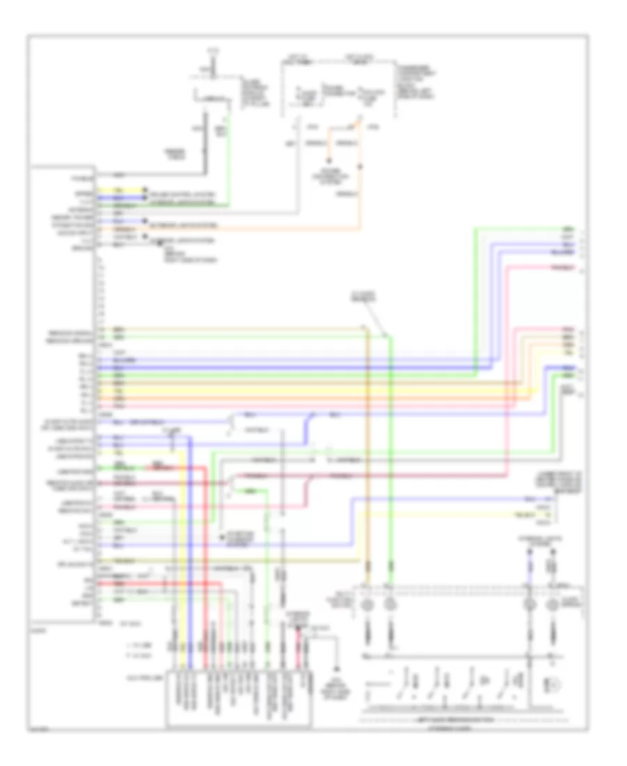 Radio Wiring Diagram with Amplifier 1 of 2 for Hyundai Sonata Limited 2009