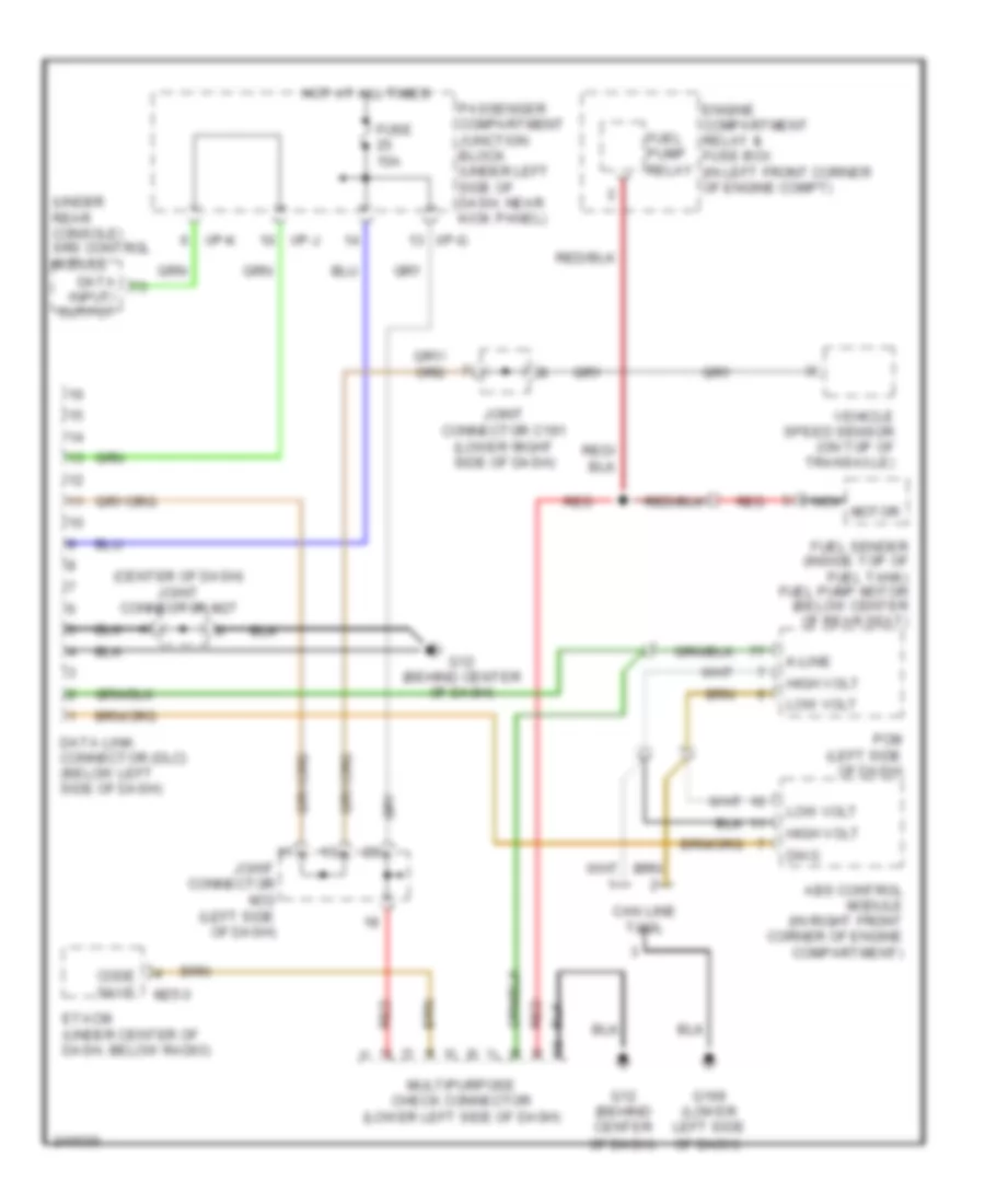 Computer Data Lines Wiring Diagram for Hyundai Elantra Limited 2006