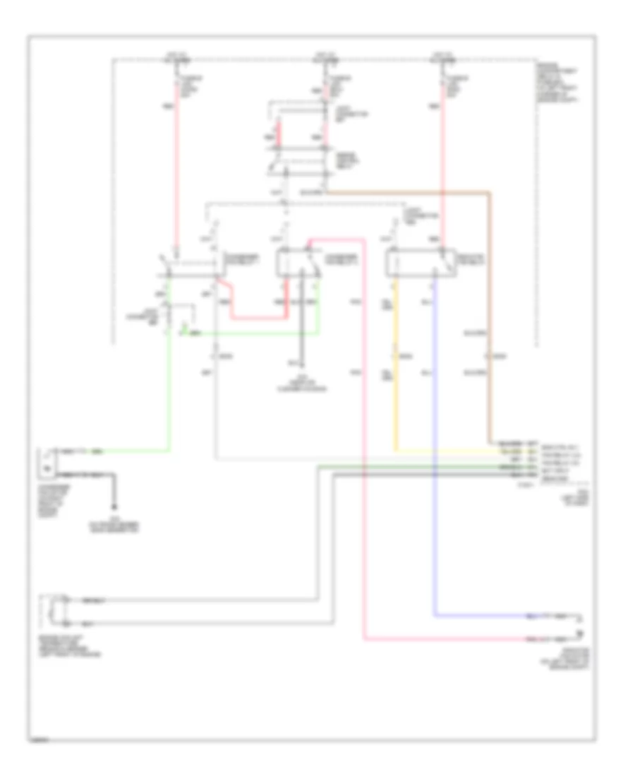 Cooling Fan Wiring Diagram for Hyundai Elantra Limited 2006