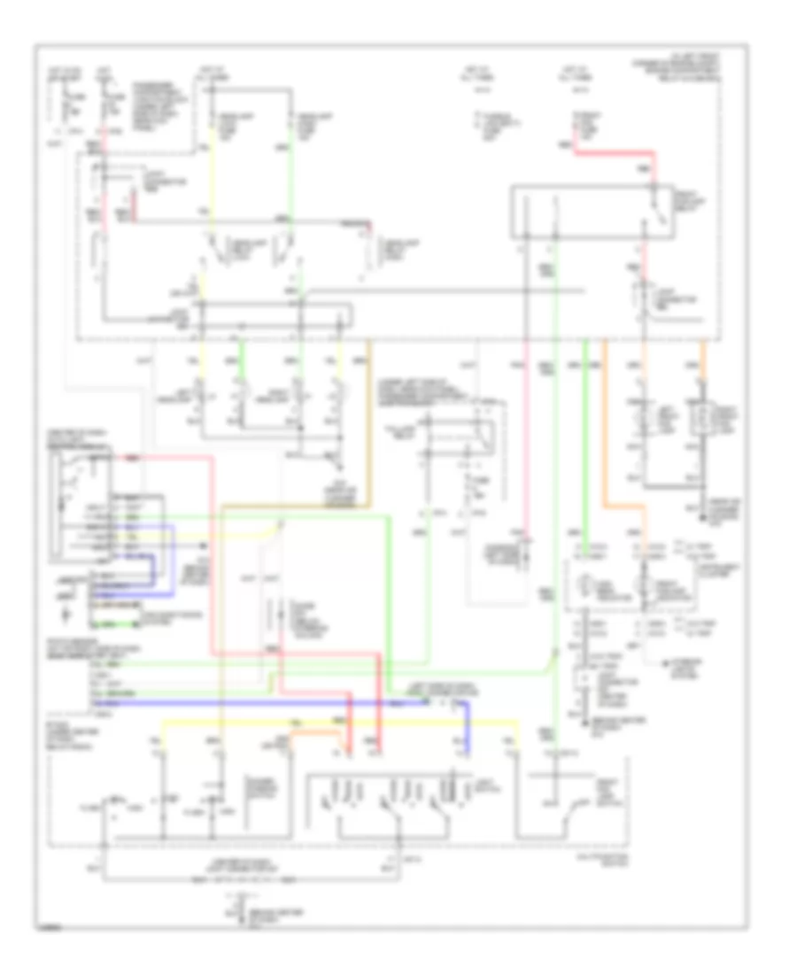 Headlights Wiring Diagram with Autolamps for Hyundai Elantra Limited 2006