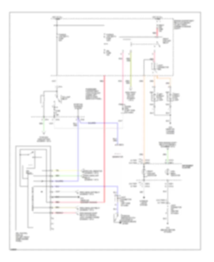 Headlights Wiring Diagram, with DRL (2 of 2) for Hyundai Elantra Limited 2006