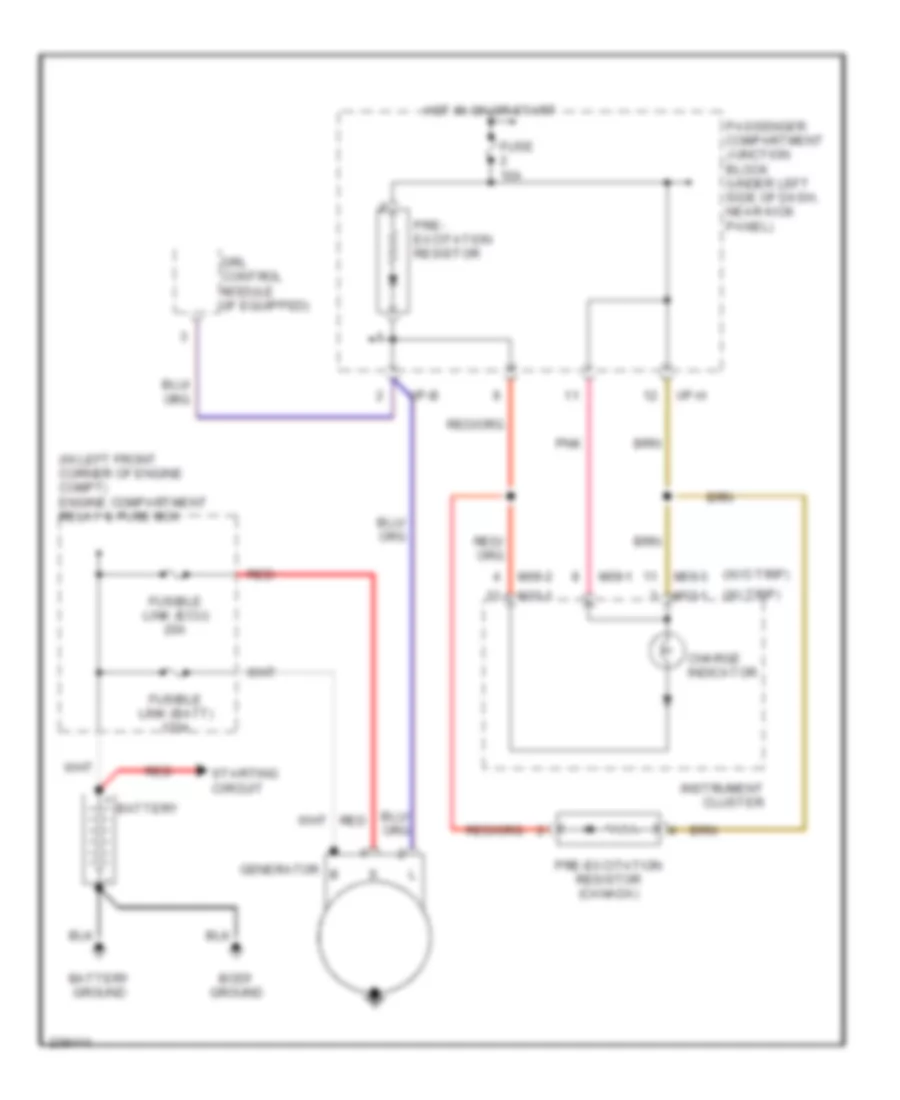 Charging Wiring Diagram for Hyundai Elantra Limited 2006