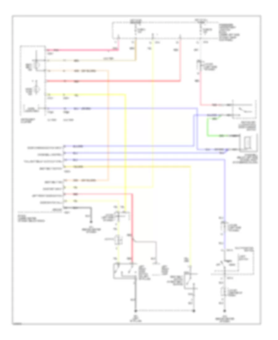 Warning Systems Wiring Diagram for Hyundai Elantra Limited 2006