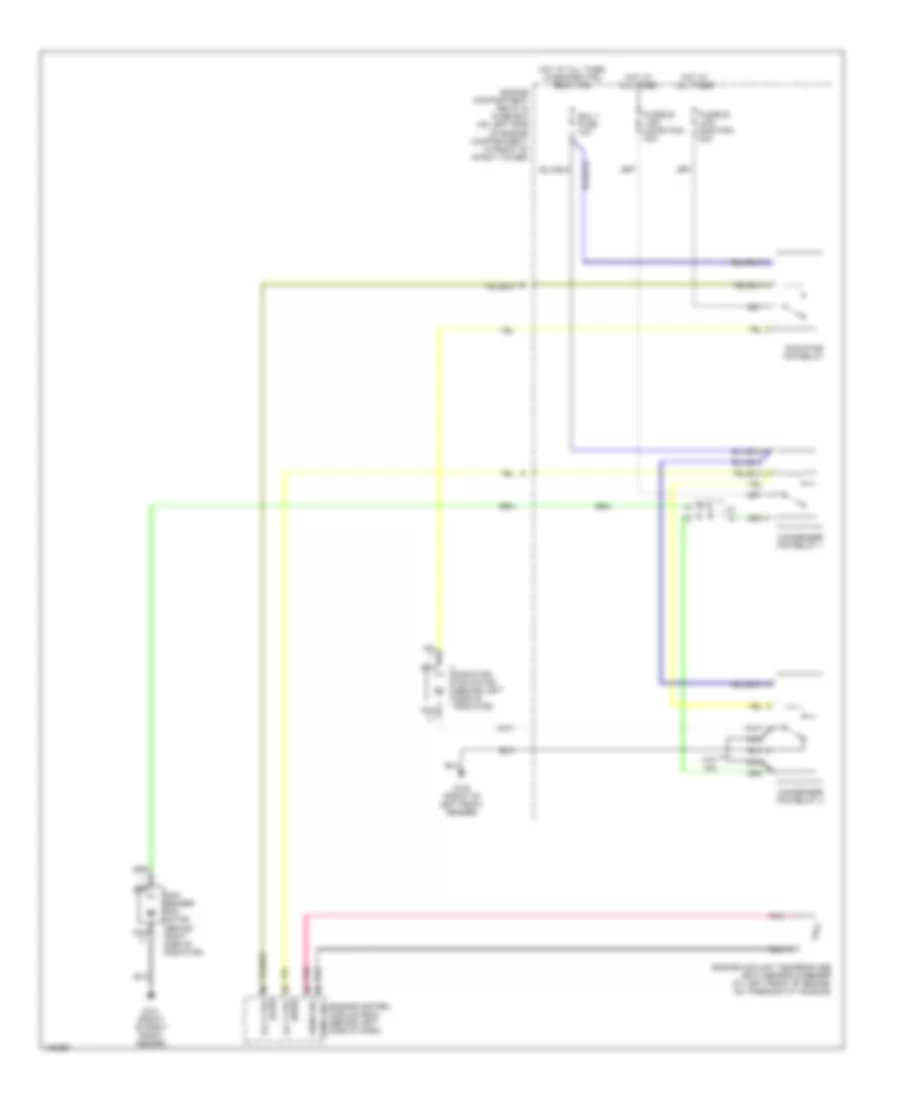 Cooling Fan Wiring Diagram for Hyundai Accent L 2000