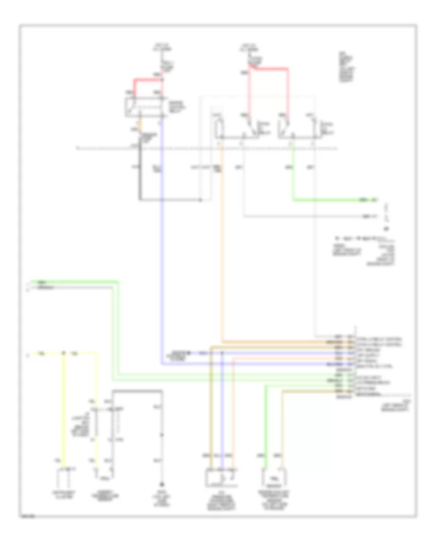 Automatic A C Wiring Diagram 2 of 2 for Hyundai Accent GS 2012