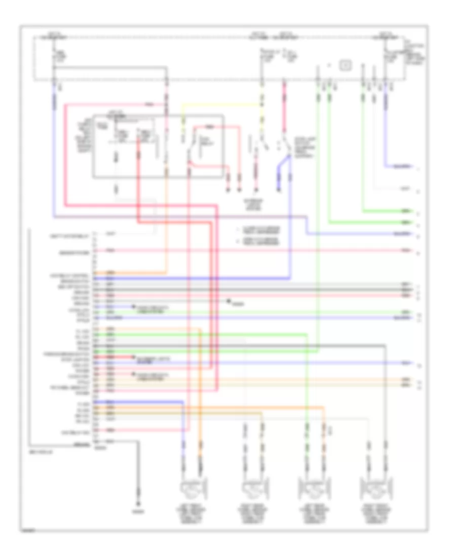 Anti lock Brakes Wiring Diagram 1 of 2 for Hyundai Accent GS 2012