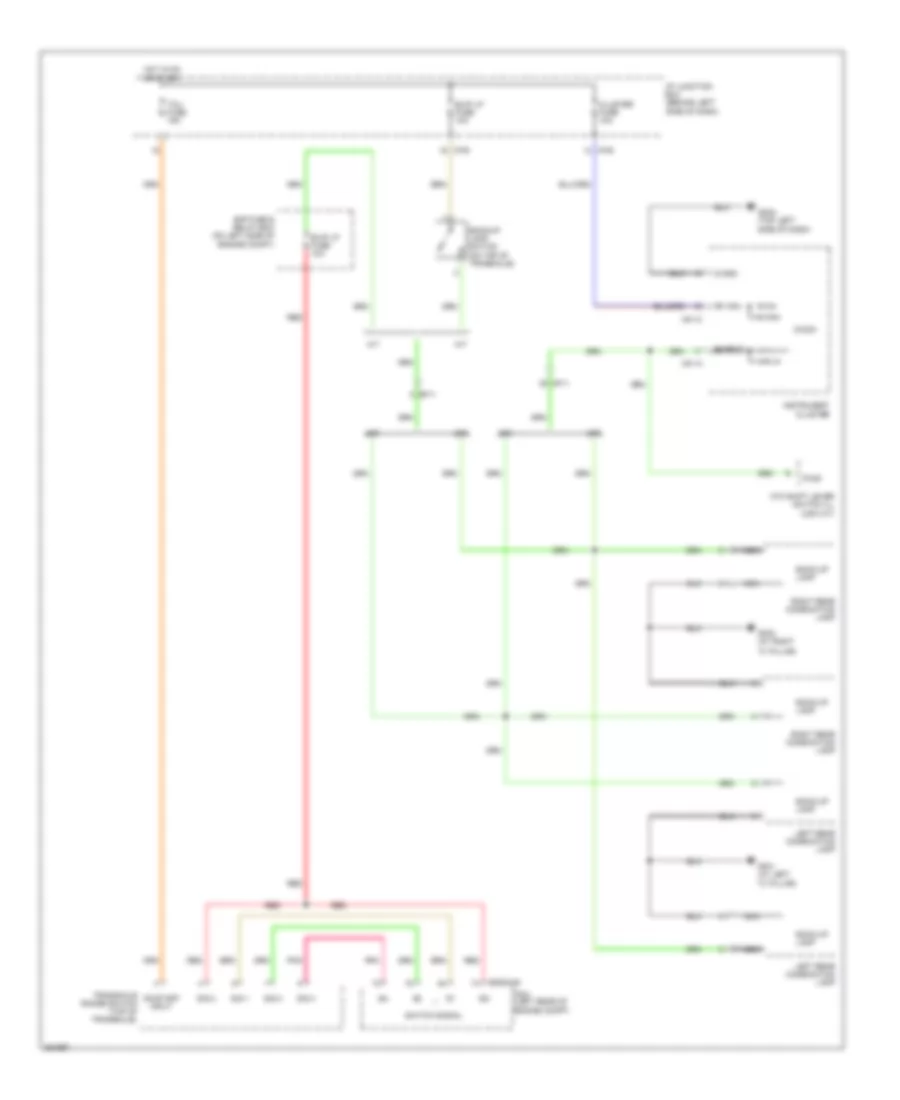 Backup Lamps Wiring Diagram for Hyundai Accent GS 2012