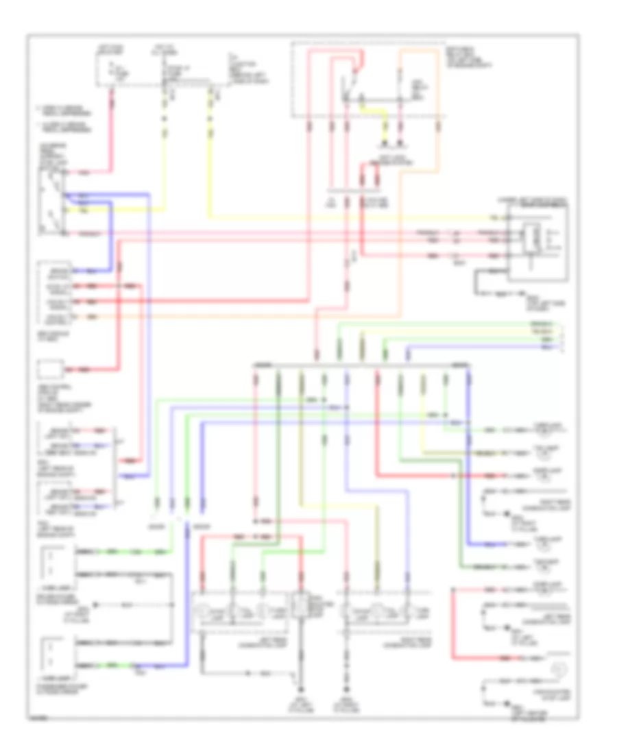 Exterior Lamps Wiring Diagram 1 of 2 for Hyundai Accent GS 2012
