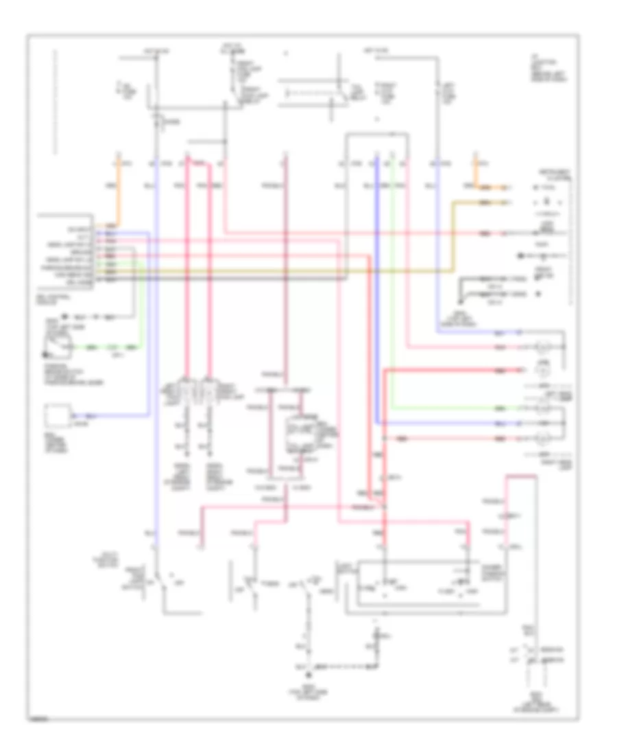 Headlights Wiring Diagram with DRL for Hyundai Accent GS 2012