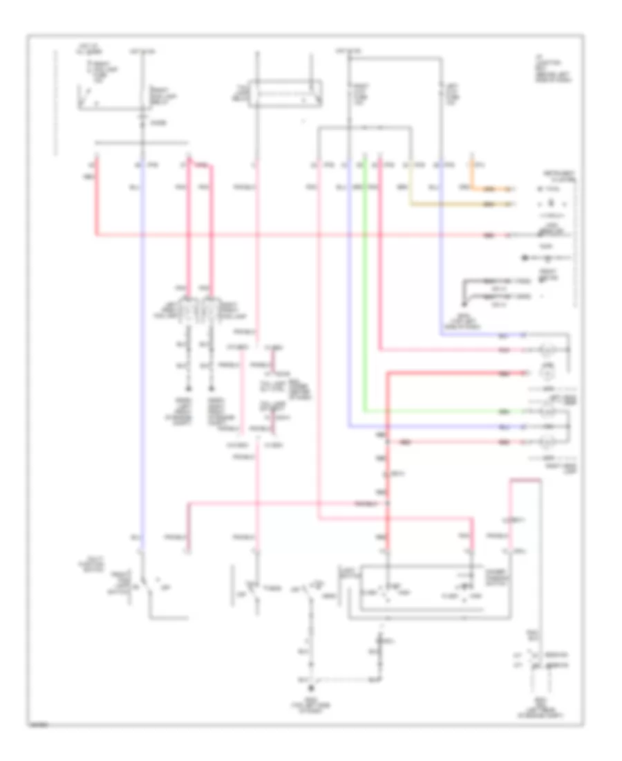 Headlights Wiring Diagram, without DRL for Hyundai Accent GS 2012