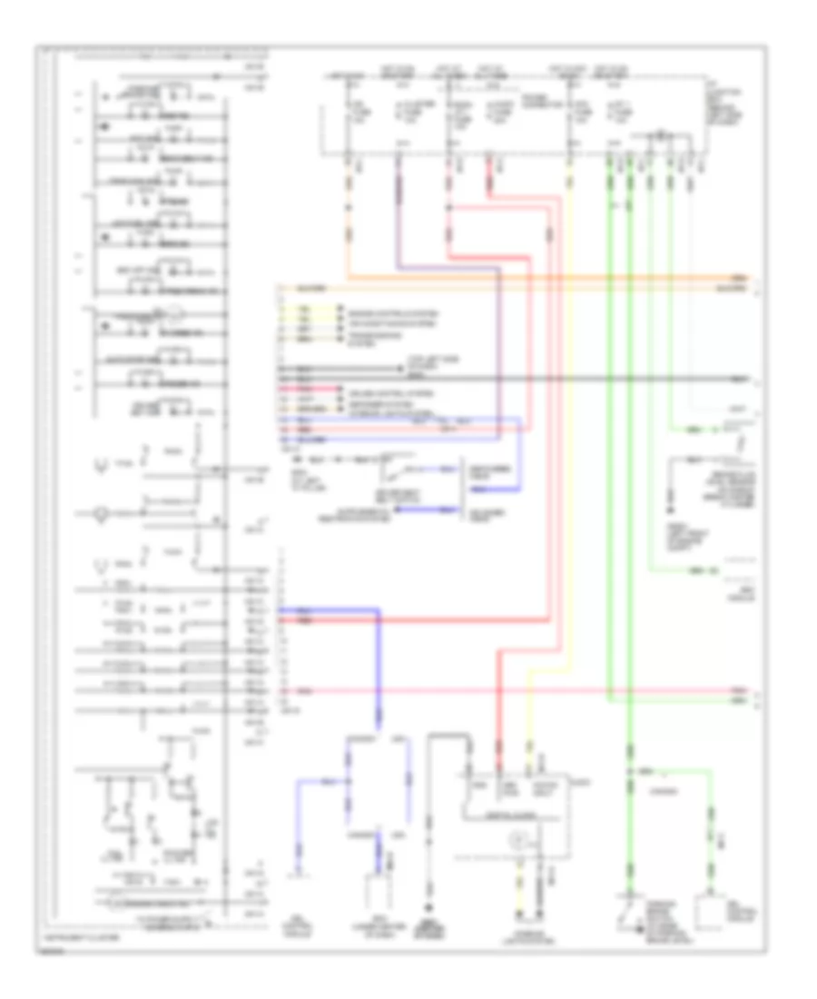 Instrument Cluster Wiring Diagram with Conventional Cluster 1 of 2 for Hyundai Accent GS 2012