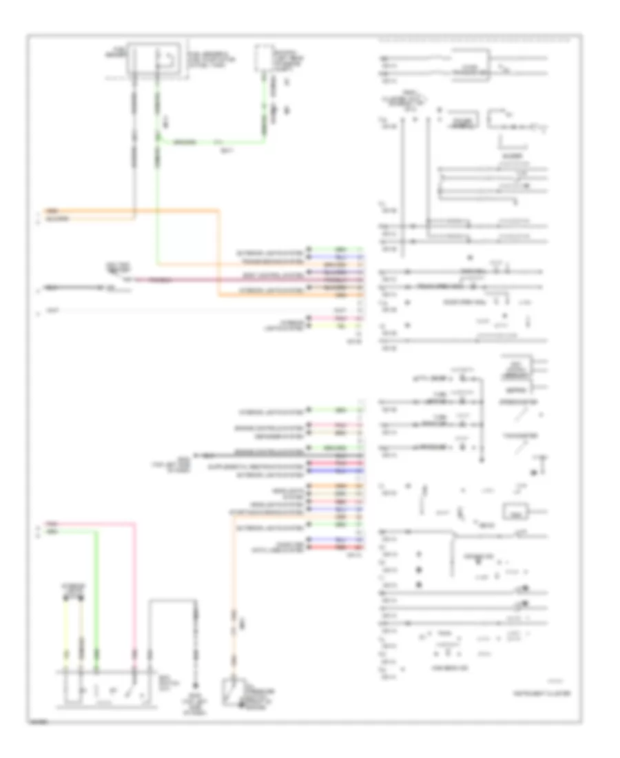 Instrument Cluster Wiring Diagram with Conventional Cluster 2 of 2 for Hyundai Accent GS 2012