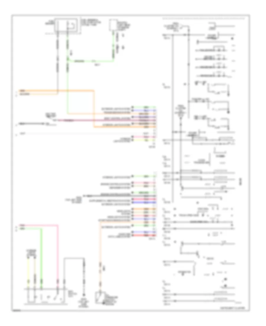 Instrument Cluster Wiring Diagram with Super Vision 2 of 2 for Hyundai Accent GS 2012