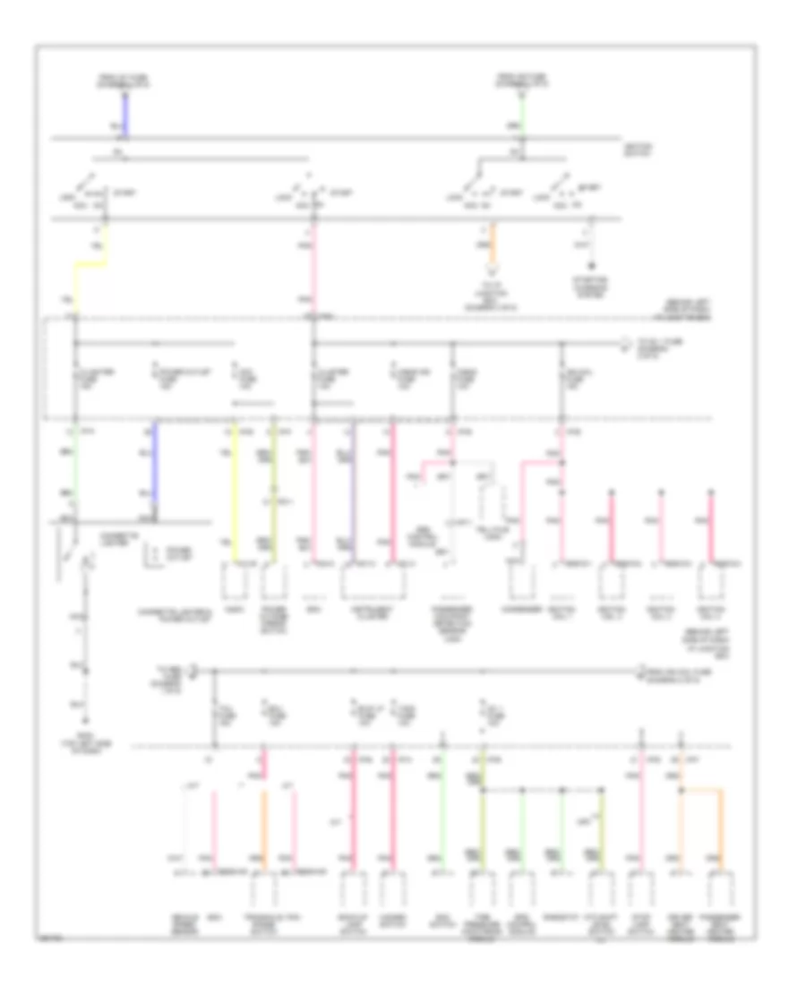 Power Distribution Wiring Diagram (2 of 5) for Hyundai Accent GS 2012