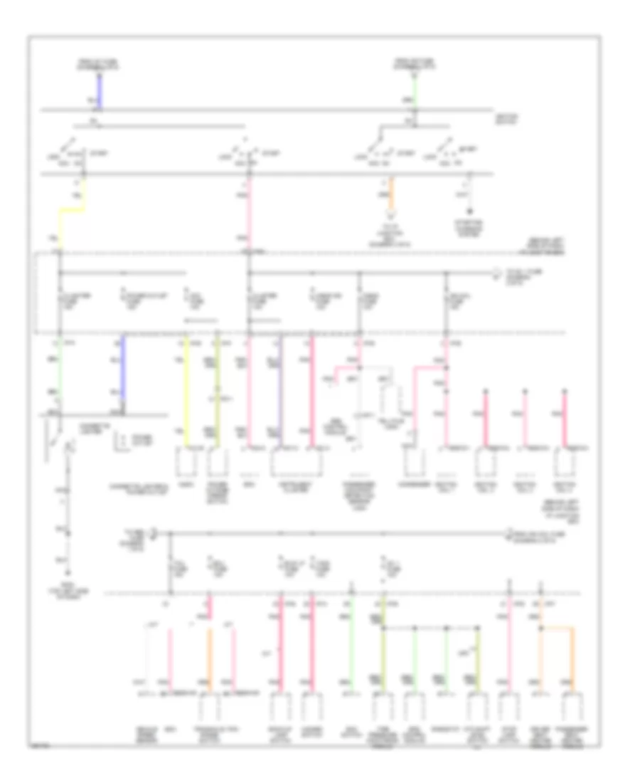 Power Distribution Wiring Diagram 2 of 5 for Hyundai Accent GS 2012