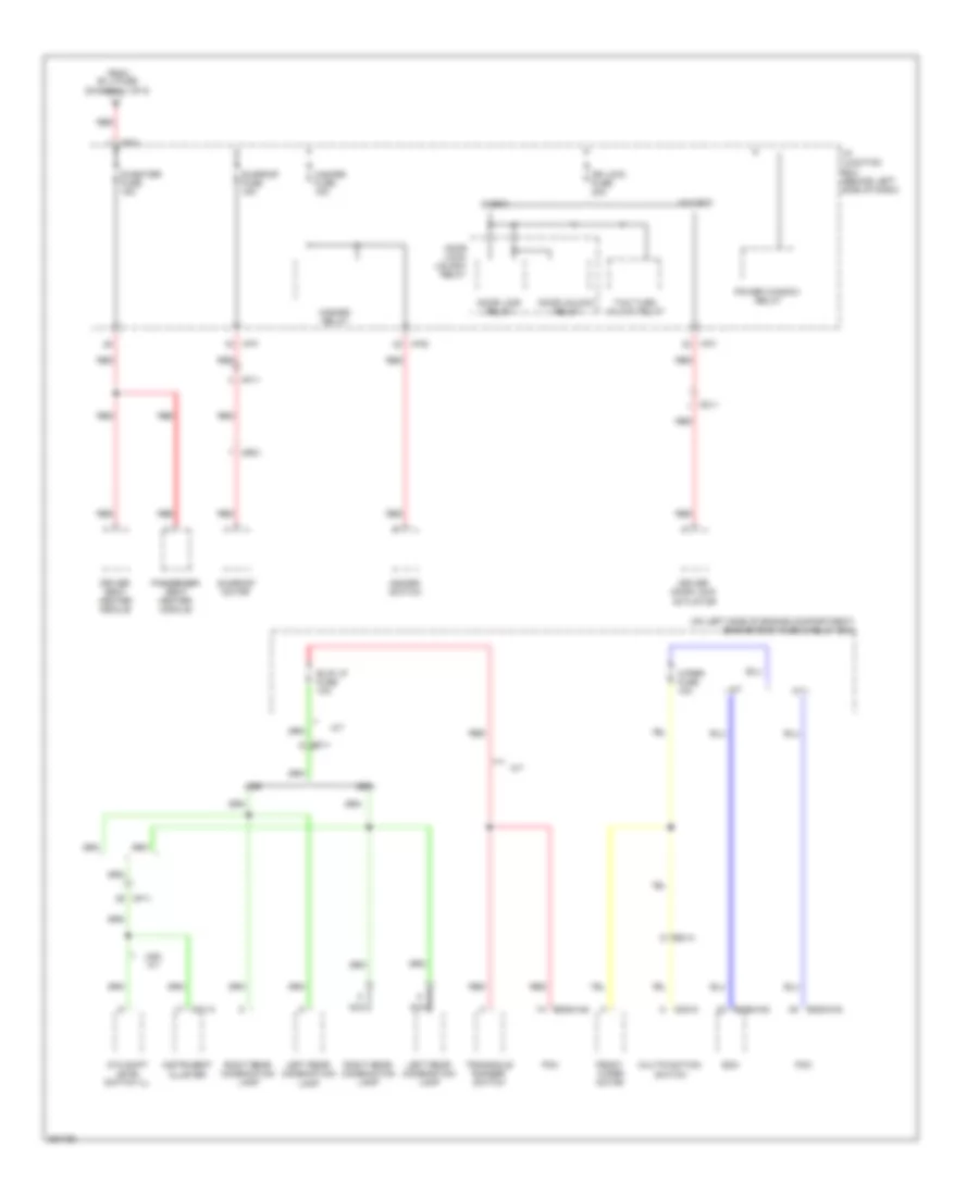 Power Distribution Wiring Diagram (5 of 5) for Hyundai Accent GS 2012