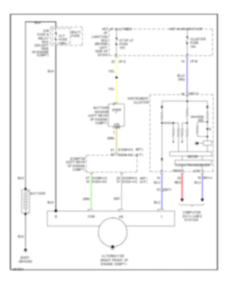 Charging Wiring Diagram for Hyundai Accent GS 2012