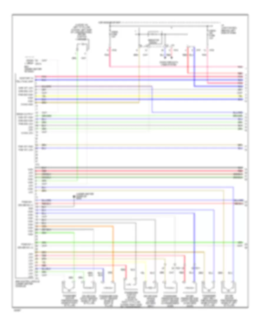 Supplemental Restraints Wiring Diagram Advanced 1 of 2 for Hyundai Accent GS 2012