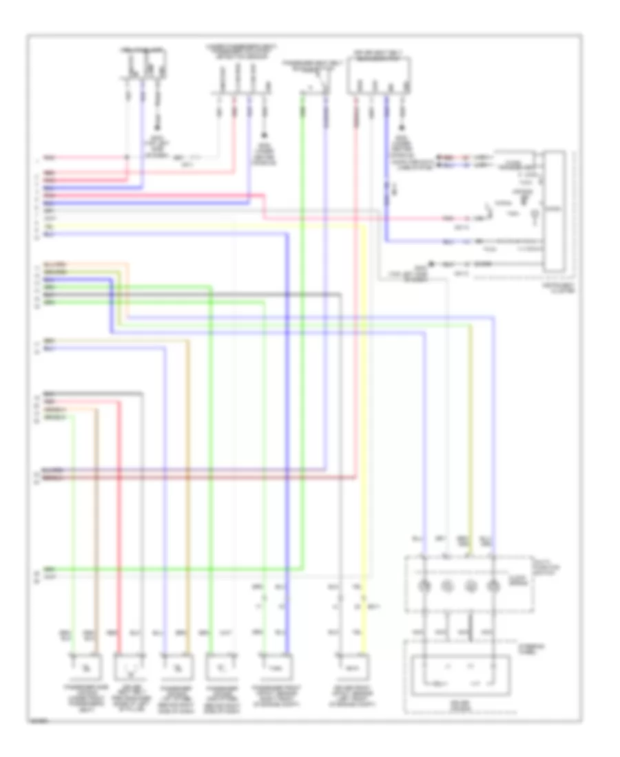 Supplemental Restraints Wiring Diagram Advanced 2 of 2 for Hyundai Accent GS 2012