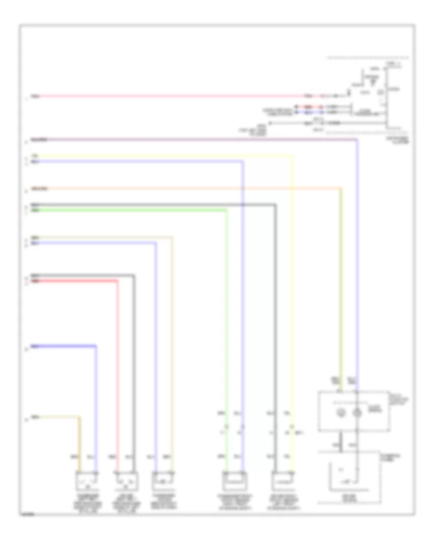 Supplemental Restraints Wiring Diagram Depowered 2 of 2 for Hyundai Accent GS 2012