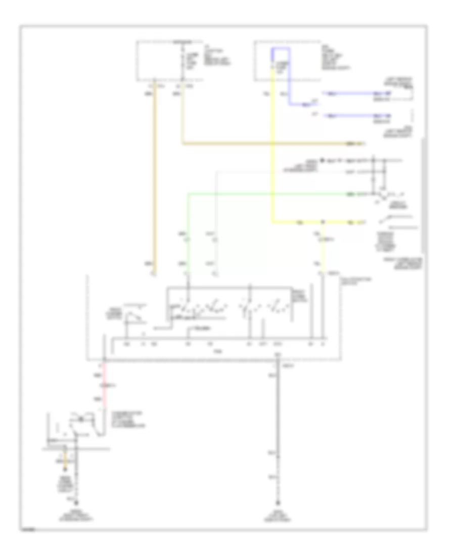 Front Wiper Washer Wiring Diagram for Hyundai Accent GS 2012