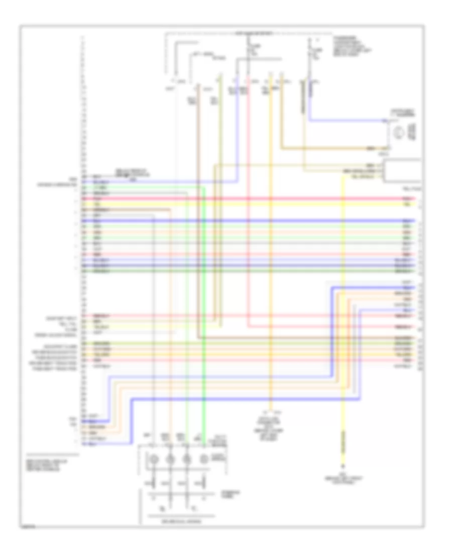 Supplemental Restraints Wiring Diagram Advanced 1 of 2 for Hyundai Santa Fe GLS 2006
