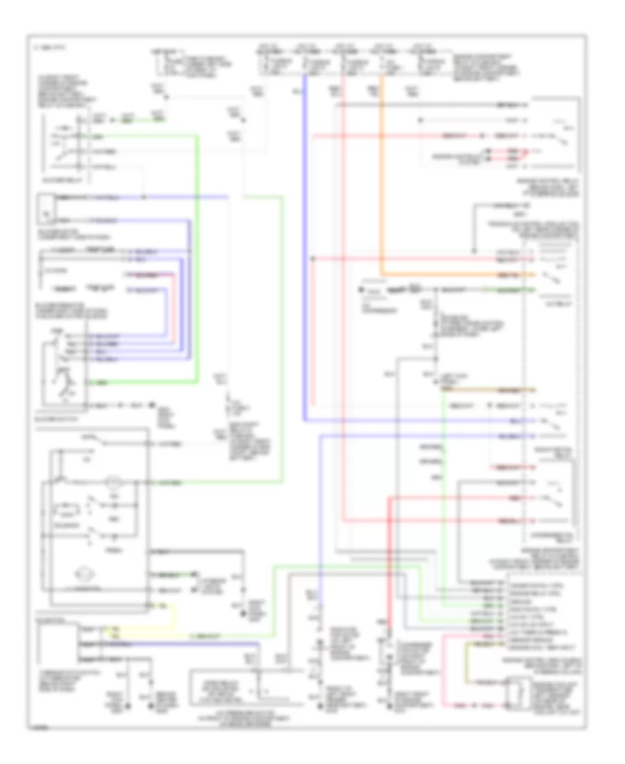 Manual AC Wiring Diagram for Hyundai Elantra GLS 2000