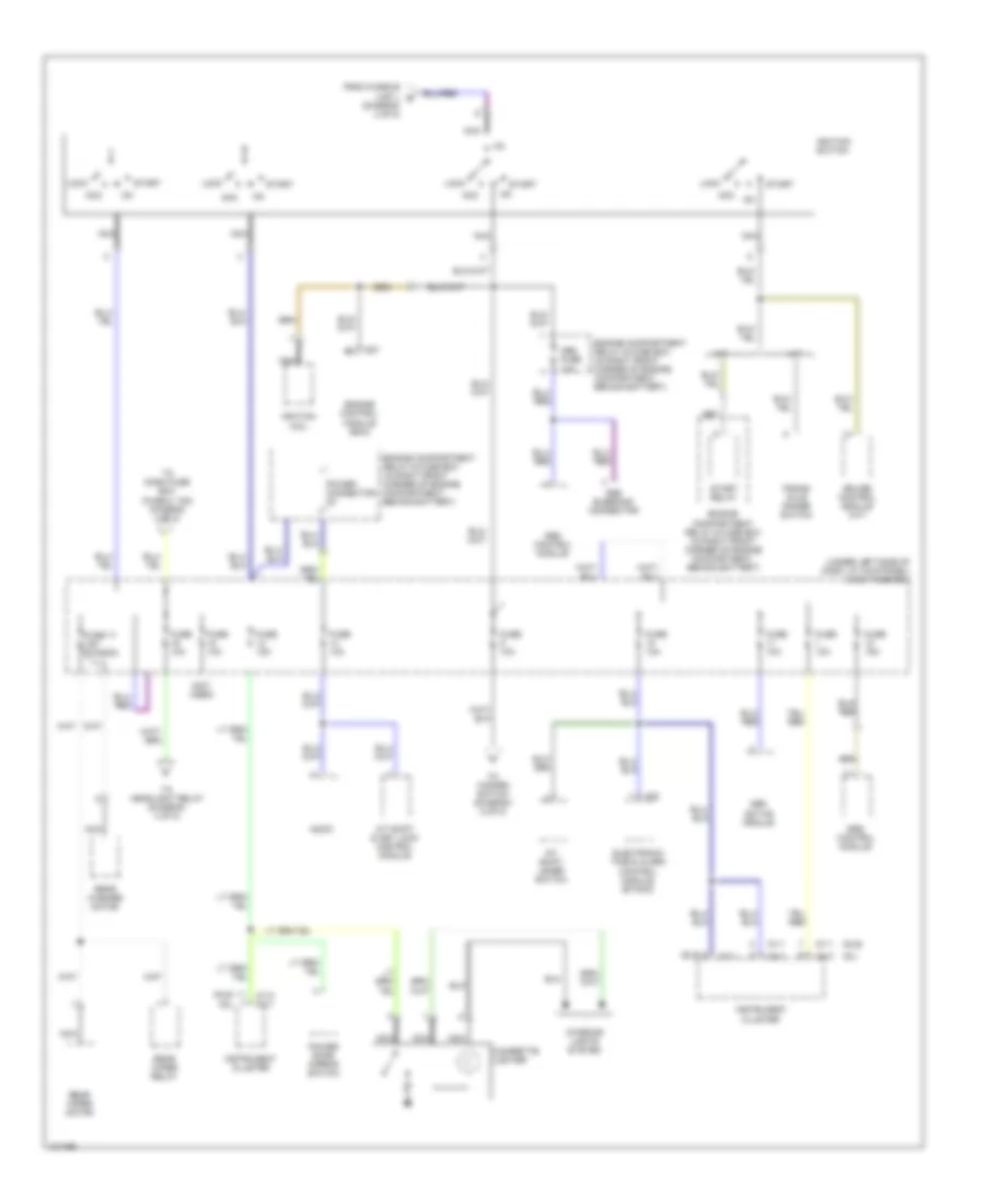 Power Distribution Wiring Diagram (3 of 5) for Hyundai Elantra GLS 2000
