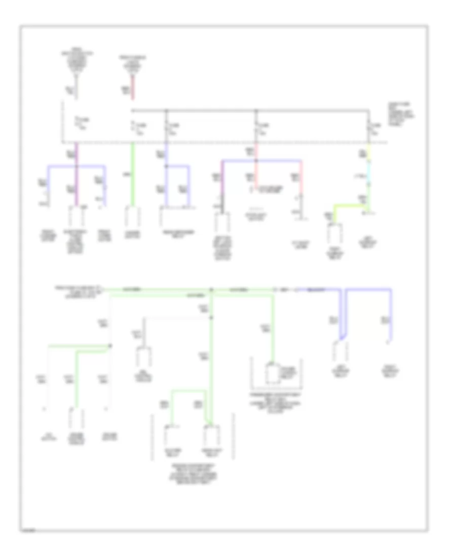 Power Distribution Wiring Diagram 4 of 5 for Hyundai Elantra GLS 2000