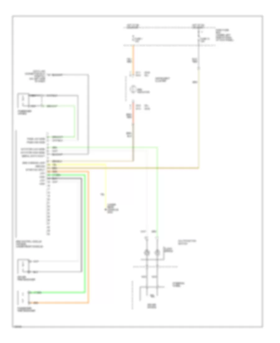 Supplemental Restraint Wiring Diagram for Hyundai Elantra GLS 2000