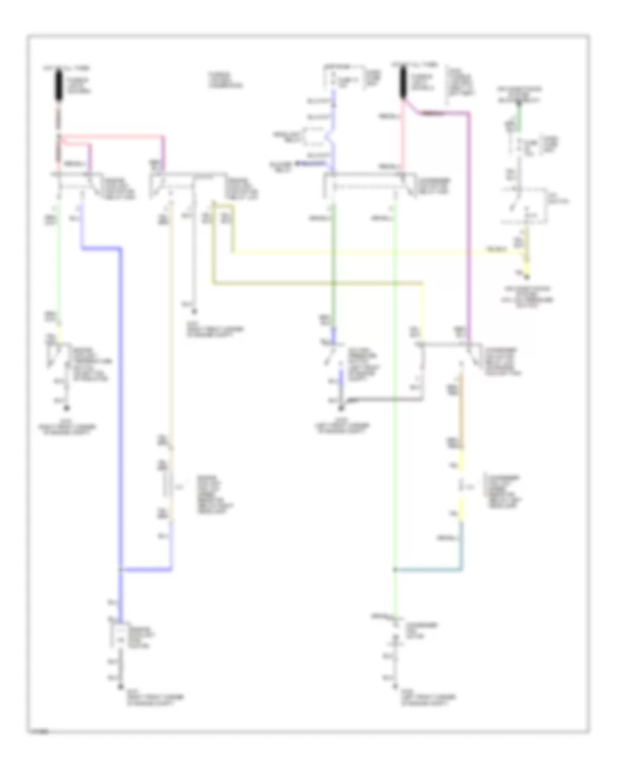 Cooling Fan Wiring Diagram for Hyundai Sonata 1991